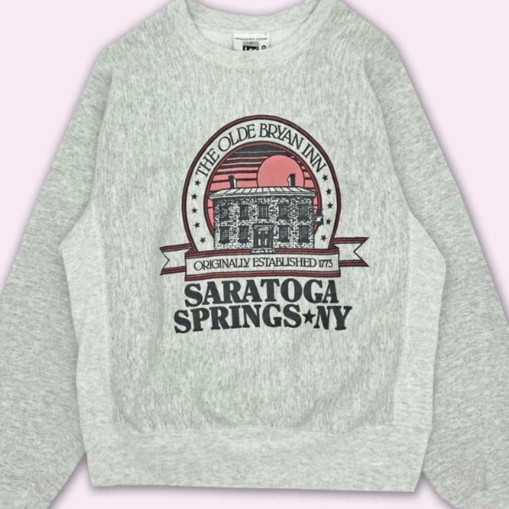 Vintage 80s Saratoga Springs Heavyweight Crewneck